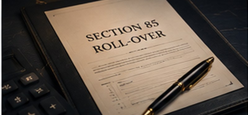 Section 85 rollover tax document