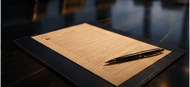 Governance document on a boardroom table