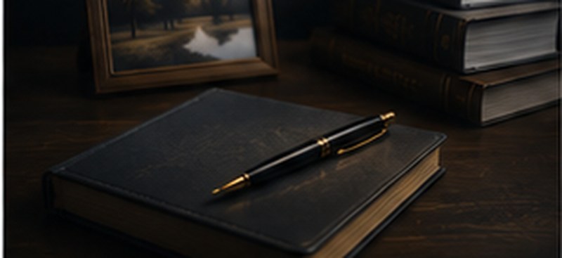 Framed keepsake and books representing succession planning
