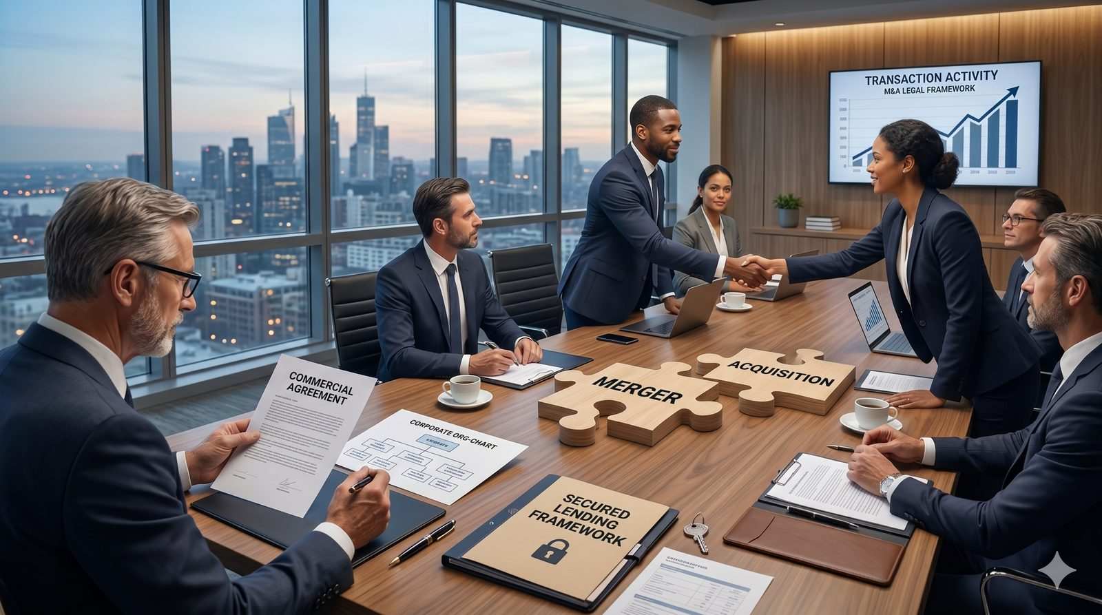M&A corporate counsel team