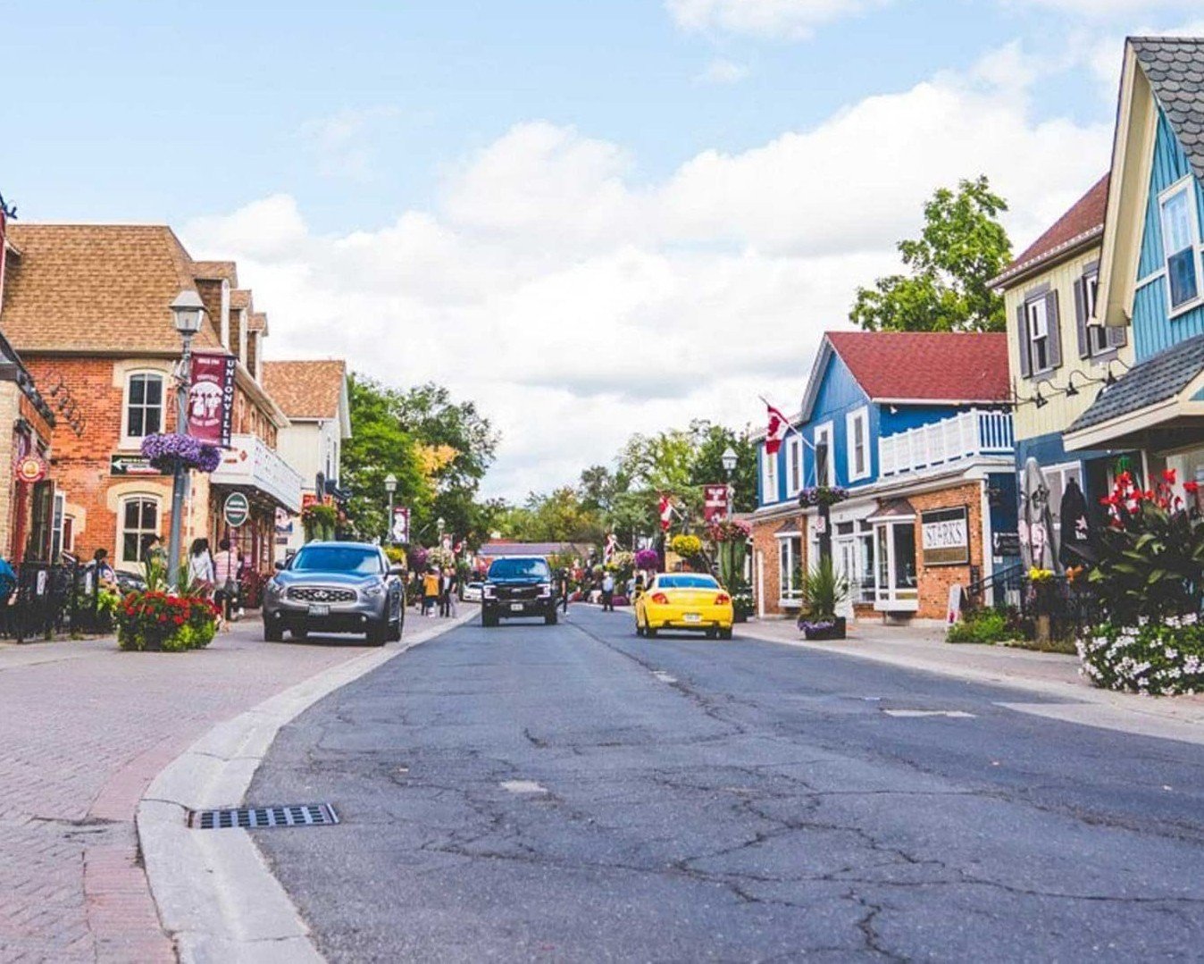 Historic Main Street Unionville streetscape in Markham