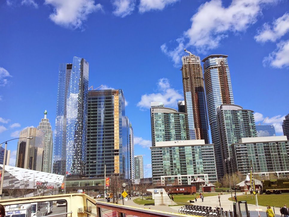 Vaughan skyline with towers under construction